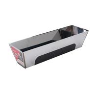 Garosa Bandeja de Barro de Acero Inoxidable, Acabado Pulido Espejo Soldado a Prueba de Lluvia de 12 Pulgadas para Aplicación de Yeso y Cinta de Barro para Paneles de Yeso