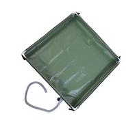 Garosa Base de Ducha Plegable, Plato de Ducha Portátil con de Drenaje para Camping, Playa, Uso Al Aire Libre, Material de PVC (Diámetro exterior verde 80x80x10cm/31,5x31,5x3,9)