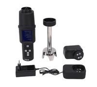 Garosa Batidora de Mano Comercial, Motor sin Escobillas de 300 W, Batidora de Varilla de Acero Inoxidable, 3000 12000 RPM, Velocidad Variable con Batería de 2500 MAh para (Enchufe de la UE 100-240V)