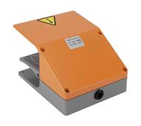 Garosa BERM Interruptor de Pedal, Interruptor de Pie de Aleación Resistente para Perforadora de Pilar de Torno con Escudo de Gran Tamaño 380VAC 10A