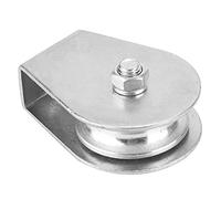 Garosa Bloque de Polea Giratorio Simple, Rueda Elevadora de Alta Resistencia para Cable Metálico, Capacidad de 300 Kg, Ideal para Tareas Industriales y de Construcción (Rodamientos sin anillos todo