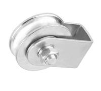 Garosa Bloque de Polea Giratorio Simple, Rueda Elevadora de Alta Resistencia para Cable Metálico, Capacidad de 300 Kg, Ideal para Tareas Industriales y de Construcción (Rodamientos sin anillo de