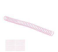 Garosa Bobinas de Encuadernación en Espiral de Plástico de 20 Piezas, Accesorios de Papelería Duraderos, Diámetro Interior de 3/4 Pulgadas para Estudiantes y Profesores de Escuela (PINK)