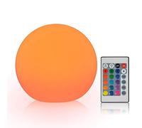 Garosa Bola de Luz LED Recargable Mando a Distancia Control de Prensa 16 Colores RGB Iluminación Decorativa Interior Exterior Fiestas Eventos Hogar
