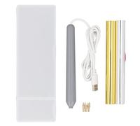 Garosa Bolígrafo para Estampar en Relieve con Lámina Caliente Bolígrafo de Lámina Térmica Alimentado por USB con 4 Puntas de Bolígrafo Calefactor Escribe, Dibuja, Traza y Plantilla Tu