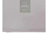 Garosa Bolsa de Cosméticos, Bolsa de Maquillaje Impermeable de Tela Oxford con Almacenamiento Múltiple, de Viaje de 24x9,5x18,5 Cm para Mujer (Beige)