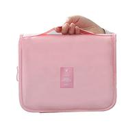 Garosa Bolsa de Cosméticos, Bolsa de Maquillaje Impermeable de Tela Oxford con Almacenamiento Múltiple, de Viaje de 24x9,5x18,5 Cm para Mujer (Pink)