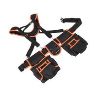 Garosa Bolsa de Herramientas para Electricista, Organizador de Herramientas Extraíble Ajustable de 12 Bolsillos con Bolsillo Magnético para Reparación de Construcción, Bolsa de Cintura de Poliéster