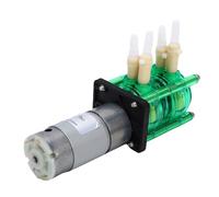 Garosa Bomba Peristáltica Doble Cabezal 500 Ml Min DC Motor Cepillado Bomba Dosificadora de Líquidos Anticorrosivo para Investigación Experimental Acuarios de Impresión de Inyección (12V)