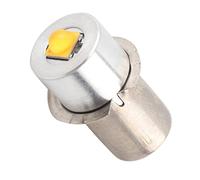 Garosa Bombilla de Repuesto para Linterna LED, Bombilla de Conversión P13.5S de Metal de 3 W con 160 Lm, Blanco Cálido, 3000 a 4500 K, para Luz de Antorcha y Emergencia en el Trabajo (Blanco cálido)