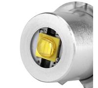 Garosa Bombilla de Repuesto para Linterna LED, Bombilla de Conversión P13.5S de Metal de 3 W con 160 Lm, Blanco Cálido, 3000 a 4500 K, para Luz de Antorcha y Emergencia en el Trabajo (Blanco frío)