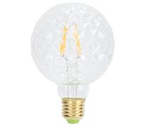 Garosa Bombilla decorativa LED G95 220V E27 4W 2700K 360LM Bombilla de vidrio Lámpara de filamento LED interior Luz vintage sala estar dormitorio Luz cálida Transparente Bulbo