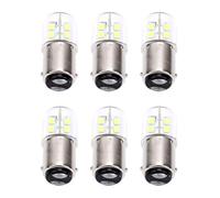 Garosa Bombilla LED BA15D, Portalámparas de Cobre Puro, Cubierta de Transmitancia de PC, (Blanco 6000K-6500K)