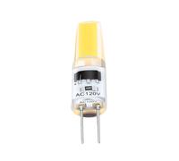 Garosa Bombilla LED G4, Construcción de Silicona, Disipación a Prueba de Humedad, Tolerancia a Altas Temperaturas, Tamaño Compacto, Chip COB de Zafiro Importado Regulable y (Blanco cálido 2700K-3000K)
