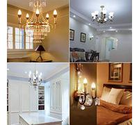 Garosa Bombilla LED Tipo Vela, Iluminación Inteligente Regulable para el Hogar con Control por Voz, E12/E14, 2700K-6500K, Ideal para Candelabros de Interior y Decoración del Hogar (204)