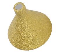 Garosa Broca de Biselado para Amoladora Angular, 38 Mm de Diámetro, Grano 50, Cabezal de Pulido de Cono de Acero de Aleación Soldado para Mármol, Cuarzo, Baldosas de Cerámica, Ampliación y Pulido de