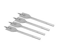 Garosa Brocas Planas para Madera de 25 Mm, Acero con Alto Contenido de Carbono, Juego de 4 Piezas para Proyectos de Carpintería de Bricolaje con Rendimiento Duradero