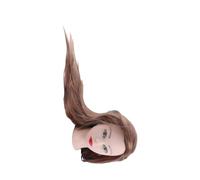 Garosa Cabeza de maniquí Esponjosa, Cabello Realista, para Cortar y Peinar, Ideal para Estudiantes y Profesionales de Belleza