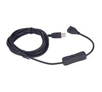 Garosa Cable de Extensión de Interruptor USB Cable de Cobre de PVC de Extensión USB de 9,8 Pies con Interruptor 304 en Línea Transferencia de Datos y Alimentación para Lámpara de Escritorio Luz LED