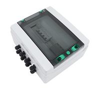 Garosa Caja Combinadora Solar Fotovoltaica Caja Combinadora Fotovoltaica de PVC CC 1000 V 2 Entradas 1 Salida IP65 con Fusible Aislador de CC y Protección contra Sobretensiones para Sistemas e