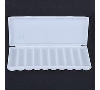 Garosa Caja de Almacenamiento de Batería de 2 Piezas, Contenedor Organizador de Batería Ligero Impermeable de Plástico para Baterías, Estuche Fácil de Transportar con Diseño Especial No Rodante