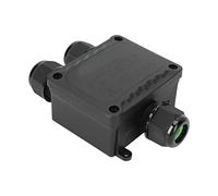 Garosa Caja de Conexiones IP68 Impermeable Al Aire Libre, Caja de Conexiones de Línea de Enchufe de 3 Vías de Silicona PA66 Cable de 10 A 14 Mm 450 V 41 A para Luces de Jardín Luces de Calle de
