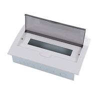 Garosa Caja de Distribución de Energía de 18 Vías Caja de Conexiones de Distribución de Disyuntor Integrado para Interiores con Cubierta Transparente de Riel DIN de Hierro para PC 382 X 245 X 85 Mm