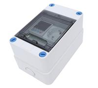 Garosa Caja de Distribución de Energía Inteligente, ABS, Protector de Fugas WiFi de 50 Amperios con Corriente de Voltaje Ajustable para Uso en Exteriores