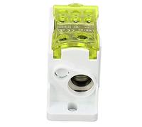 Garosa Caja de Distribución de Terminales 160A 690V, Caja de Conexiones de Alimentación con Montaje en Riel DIN y Múltiples Puertos de Salida de Cables para Gabinetes Eléctricos Industriales (Yellow)