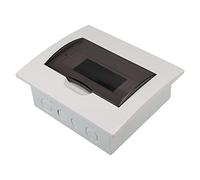 Garosa Caja de Disyuntores de 10 Vías, Panel de Distribución de Acero Inoxidable para Interior con Tapa de PC Transparente y Riel DIN para Seguridad Eléctrica en Hogar y Taller