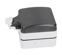 Garosa Caja de Enchufes Impermeable para Exteriores, Caja Eléctrica a Prueba de Polvo IP66, Diseño Seguro para Uso en Exteriores en Jardines y Sitios de Construcción