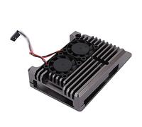 Garosa Caja de Enfriamiento de Aleación de Aluminio, Caja de Disipación de Calor Anodizada con Ventilador, Carcasa Protectora del Disipador de Calor para 4 B Modelo, para Computación de Escritorio y
