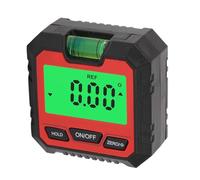 Garosa Caja de Nivel Digital, Herramienta de Medición de ángulo de 360 grados con Gran Pantalla LCD Retroiluminada y Base Magnética para Ingeniería de Carpintería Automotriz (rojo)