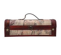 Garosa Caja de Regalo para Botella de Vino Tinto y Champán Estuche de Madera Individual Accesorio para Bodas y Regalo de Cumpleaños