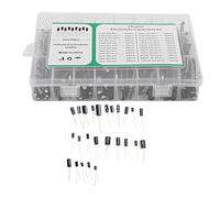 Garosa Caja Surtida de Condensadores Electrolíticos, Material de Aluminio, Kit de Condensadores de 24 Valores 0,1 UF-1000 UF para Reparación y Mantenimiento Electrónicos