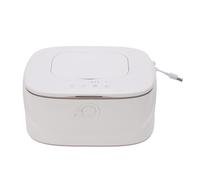 Garosa Calentador de Toallitas para Bebés con Luz Nocturna Alimentado por USB Gran Capacidad Calentamiento Rápido 3 Configuraciones de Temperatura Tapa Abatible Sellada Blanco para