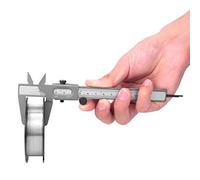 Garosa Calibrador Vernier Herramientas de Calibrador de Medición Manual de Metal de Alta Precisión Micrómetro Regla Micrómetro Medidor Instrumento de Medición o Medición Doméstica/Bricolaje(5in)