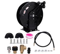 Garosa Carrete de Manguera para Lavadora a Presión, Carrete de Manguera para Lavadora Eléctrica Retráctil de Alta Resistencia con de Rebobinado Automático y Bloqueo de Longitud, para