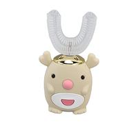 Garosa Cepillo de Dientes Automático Ultrasónico en Forma de U para Niños Diseño de Modelado de Dibujos Animados de Limpieza Bucal de 360 °(Older children),kit de cepillo de dientes
