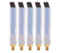 Garosa Cepillo Limpiador de Costuras de Soldadura, 5 uds., Cepillos de Fibra con Cabezal de Latón para Soldadura por Puntos MIG, Acero Inoxidable, Alta Temperatura, 300 ℃ (M6)