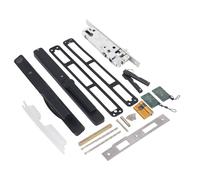 Garosa Cerradura de Entrada Inteligente, Cerradura de Teclado Digital con Huella Digital de Acero Inoxidable de Aleación de Zinc con Multilingüe, 4 Métodos de Desbloqueo para Puertas Corredizas de