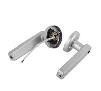 Garosa Cerradura de Puerta Inteligente con Huella Digital, Contraseña Electrónica, Aleación de Zinc, Plata, 3 Métodos de Desbloqueo, 150x6mm, para Dormitorio y Oficina