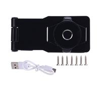 Garosa Cerradura Electrónica con Huella Digital, Aleación de Zinc, Diseño Antirrobo, 3000 Tiempos de Desbloqueo, Ideal para Seguridad en la Oficina y el Hogar (BLACK)