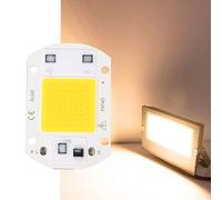 Garosa Chip LED de Alta Potencia, Fuente de Luz Integrada SMD COB 30W con Alto Flujo Luminoso para Lámparas de Bricolaje Blanco Cálido 2 Piezas (Iluminación cálida)