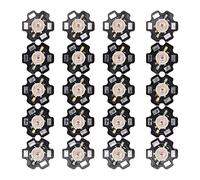 Garosa Chips LED Sustrato de Aluminio Cuentas de Lámpara LED 20 Piezas Chip de Lámpara de Alta Potencia de Luz Amarilla para Accesorios de Iluminación de Bricolaje Linterna Faro Foco Uso de Paisaje de