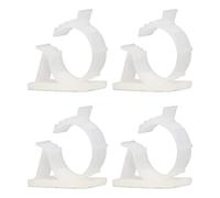 Garosa Clip de Gestión de Cables, Clip de Cable Adhesivo de Nailon PA66, Organizador de Cables Ajustable de 100 Piezas con Protección de Aislamiento de Fuerte Adherencia para Escritorio de Pared de