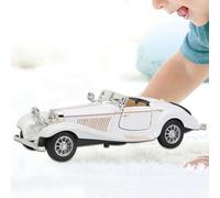 Garosa Coche de Simulación, Vehículo de Juguete, Coche Extraíble de Aleación con Música Ligera para Niños, Modelo de Antiguo, Juguete Colorido, Extraíble para Niños (White)
