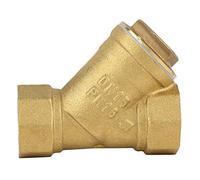 Garosa Colador de Latón, Válvula de Filtro en Forma de Y de Rosca Hembra 1/2 BSPP Amarilla para Separación de Agua Y Aceite, Ideal para Conexión de Manguera de Jardín