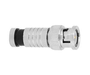 Garosa Conector BNC Macho Compresión 10 Unidades, Adaptador Coaxial RG59 Q9 para CCTV, Conectores BNC sin Soldadura Alta Frecuencia Resistente a la Humedad
