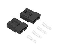 Garosa Conector de BateríA Kit de Enchufe de Desconexión Rápida de 50 A, Terminales de Cobre Chapados en Plata con Carcasa de Policarbonato para Aplicaciones de Alta Temperatura en, Camiones, (Black)